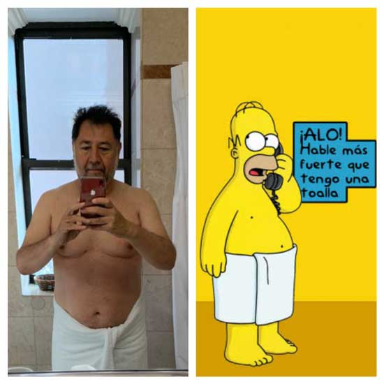 Fernández Noroña sube foto en toalla y desata memes 1 1 6