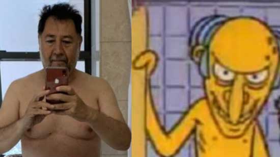 Fernández Noroña sube foto en toalla y desata memes 3 2 5