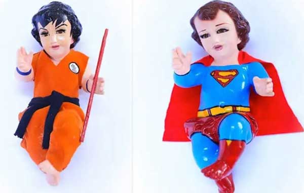 Se viraliza venta de niños Dios de disfrazados de 'Joker', 'Freddie Mercury' y 'Gokú' 1 54 1