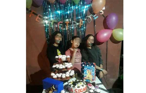 Con fiesta de 'sicaria' niña festeja su cumpleaños (FOTOS) 1 ton