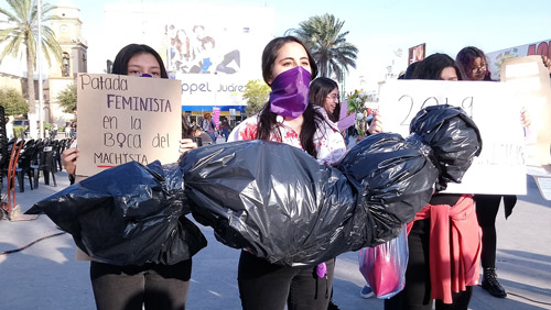 Mujeres exigen justicia en Reynosa; temen acabar embolsadas 4 5 7
