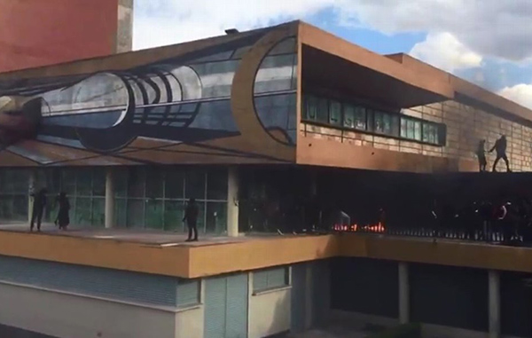 Queman instalaciones de la Torre de Rectoría de la UNAM en protesta 1 84333645 2746766935416874 3208592366864695296 n