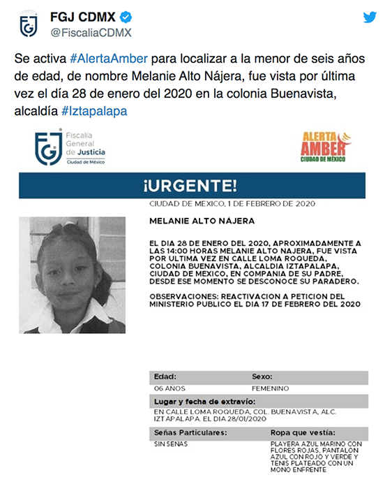 Se disparan casos de niños desaparecidos en la CDMX 2 86970002 226030638564206 4065384556541247488 n