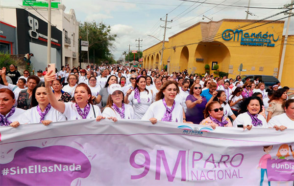 ¡Ni una mas!. Marchan mujeres reynosenses para concientizar contra la no violencia 1 2 21