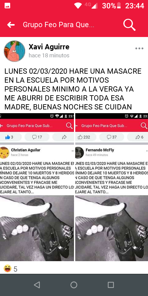 Activan alertas por amenazas… recicladas 1 88175281 196121144787142 1300381295385247744 n