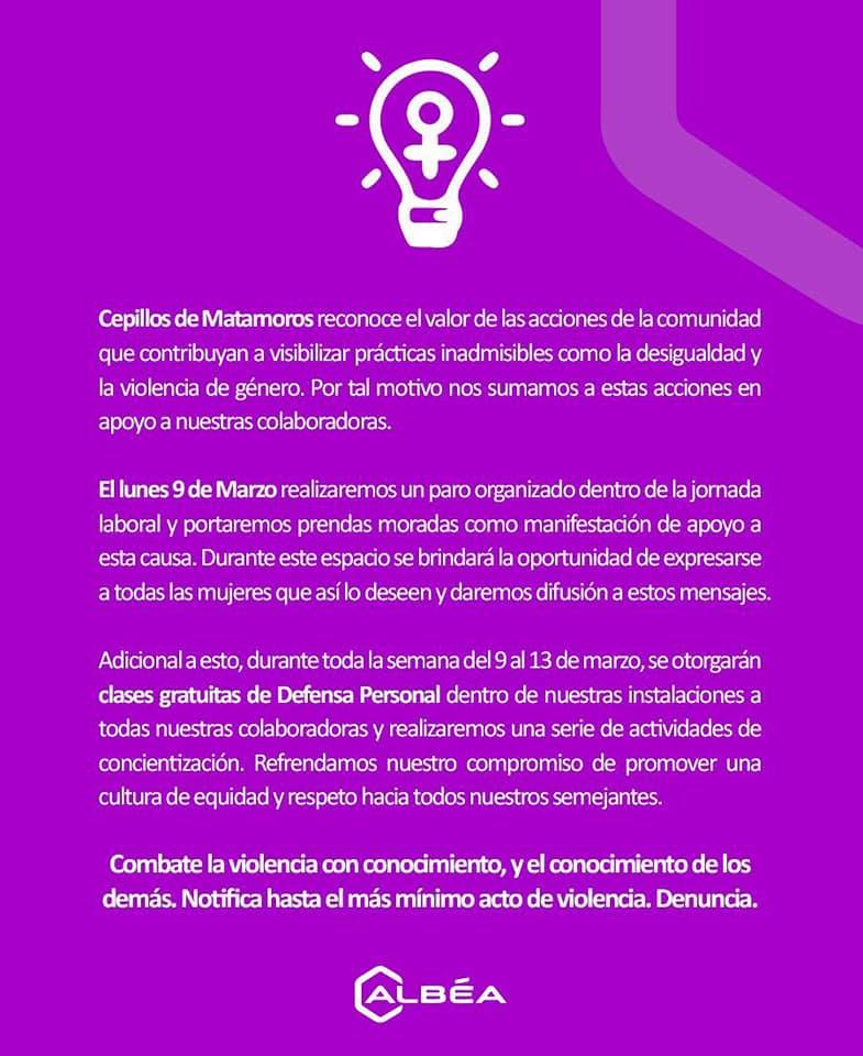 Maquiladora de Matamoros se une al paro… a su manera 1 89896301 249171369427881 3643241682830360576 n