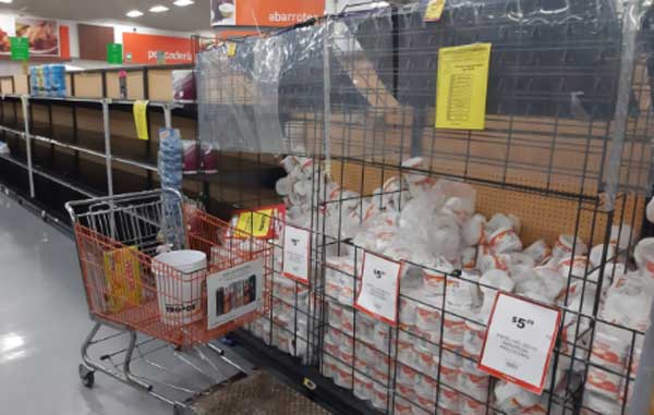Sigue la crisis de papel sanitario en la frontera 1 SORIANA 1