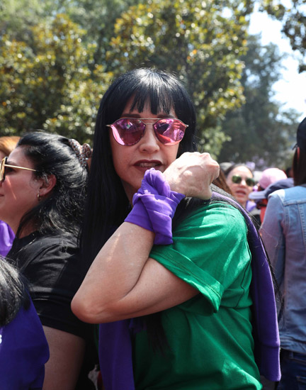 Adela Micha y Susana Zabaleta se suman a la marcha del 8M 1 Suana Zabaleta
