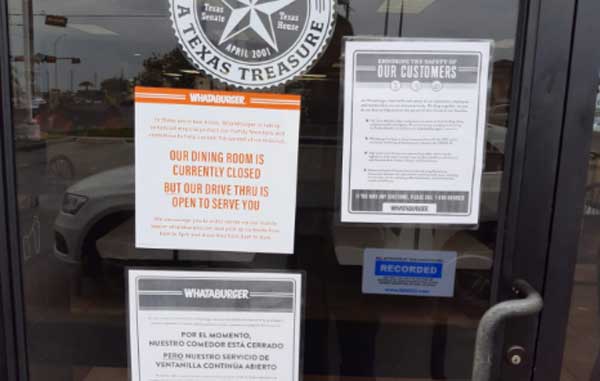 Prohíben en Whataburger y Wendys entrada a comensales 1 WHATABURGER