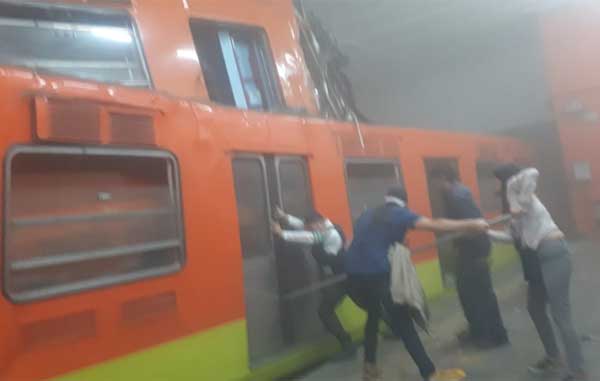Un hombre muerto y más de 40 heridos saldo por choque del Metro 1 me