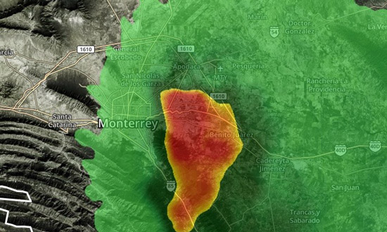 Fuertes lluvias y granizo caen en zona metropolitana de Monterrey (VIDEO) 1 Granizo 2