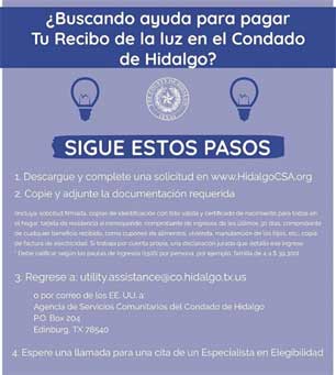En Hidalgo, Texas, prometen ayuda para pagar ¡el recibo de luz! 1 HIDALGO
