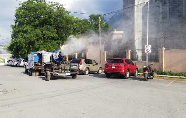 Sanitizan y vigilan asilo del brote de Covid-19 en Guadalupe 1 ASILO 2