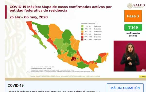 Chihuahua y Nuevo León 'se pintan de naranja' en Covid-19; hay 236 fallecidos 2 MAPA 2 2