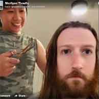 La esposa de Mark Zuckerberg le corta el pelo y provoca memes 4 MEME5
