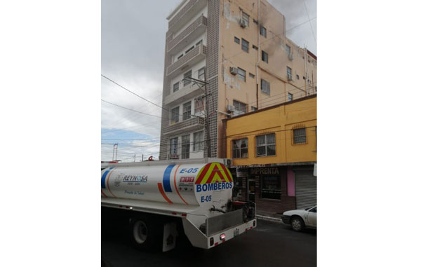 Arde en hotel Rey en Centro de Reynosa 1 1 5