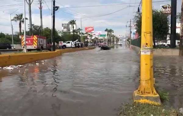 Lluvias dejan encharcamientos y autos varados en Reynosa 1 LLUVIAS 3
