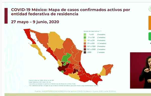 México reporta casi 600 decesos por Covid-19 en un día 2 MAPA 2 3