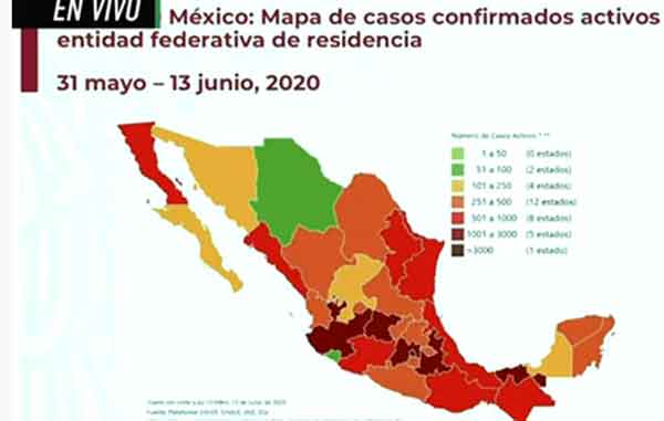 México supera 142 mil casos de Covid-19 2 MAPA 5