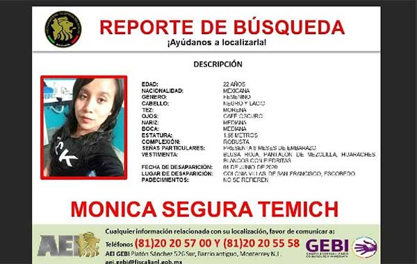 La detienen con la bebé de la joven que secuestró en NL 2 MONICA