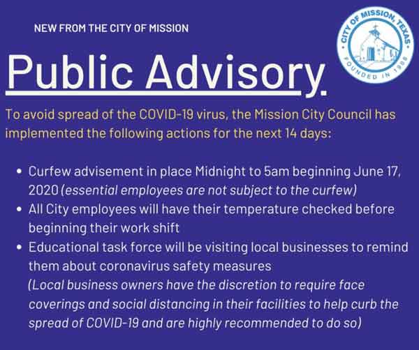 Ordenan nuevo toque de queda en Mission por Covid-19 1 Mission aviso