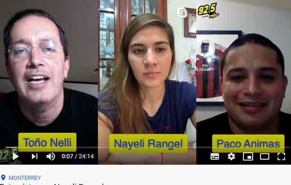 Nayeli Rangel: pasar el Coronavirus ha sido duro 1 NAYELI RANGEL