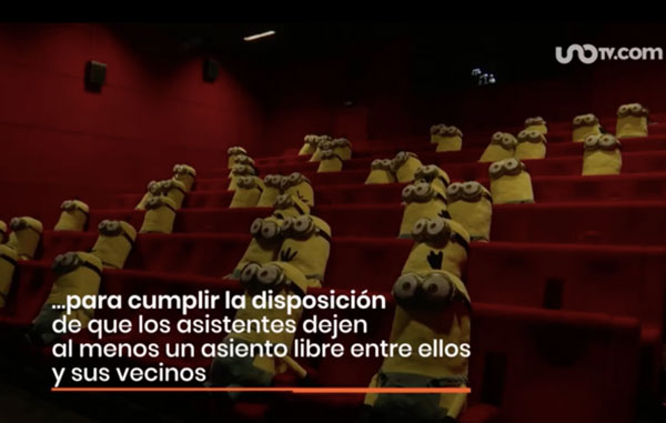 Minions invaden salas de cines en Francia en su reapertura 1 min