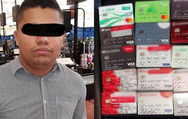 Detienen a estafador de tarjetas bancarias