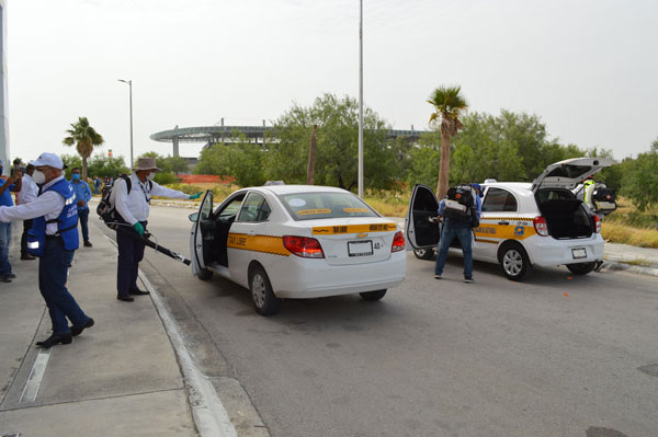 Realizan campaña de sanitización en el Parque Cultural Reynosa 5 3 8