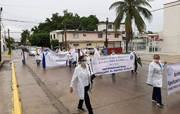 Médicos se manifiestan al sur de Tamaulipas 1 117181530 647201156200677 4062502377026948719 n