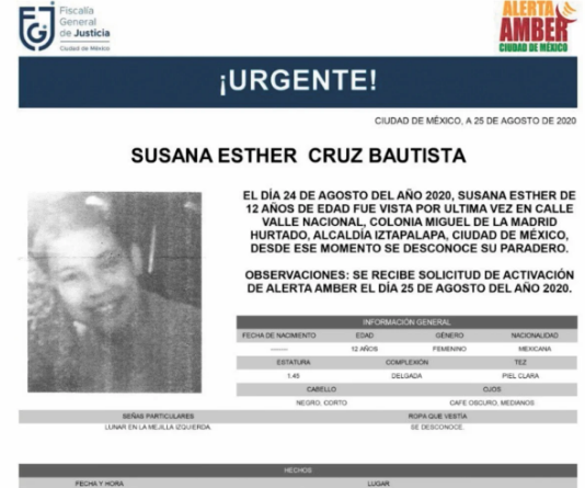Pierde el DIF a una menor de 12 años en Iztapalapa 1 Captura de pantalla 2020 08 27 a las 12.04.27 p.m.
