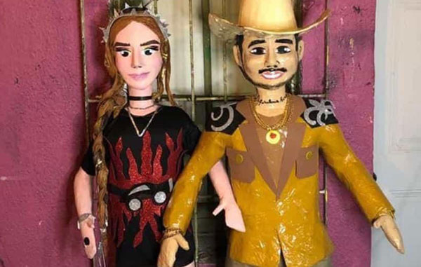Belinda y Nodal juntos, pero en piñatas (FOTOS) 1 belindanoda