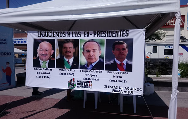 Recaudan firmas en Reynosa para enjuiciar a ex presidentes 3 118709369 344350206691297 9146917284616142322 n