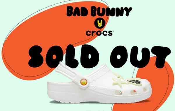 Los Bad Bunny Crocs se agotan en un día 1 TENIS