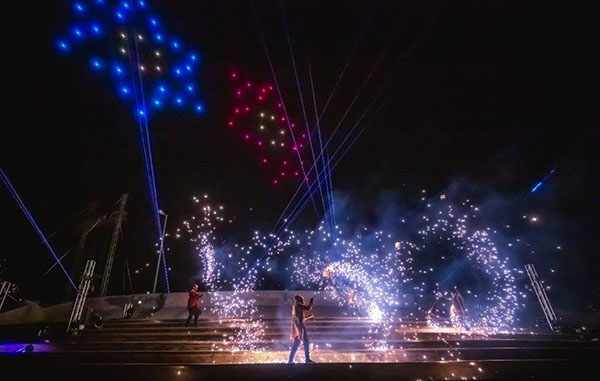 Show de drones inaugura el Festival Santa Lucía 2020 1 121247168 2456456344654157 2514283753361705224 n