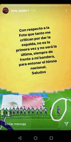Orozco termina con rumores de su posición durante el Himno 1 historia orozco