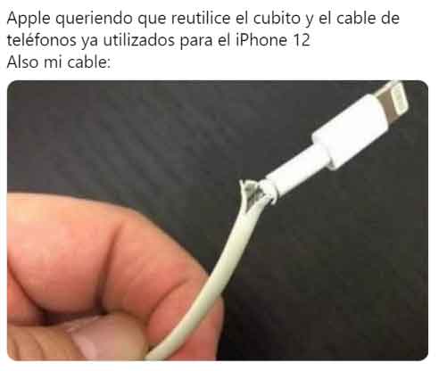 Se burlan en redes del cargador del iPhone 12 5 iPhone 12 2