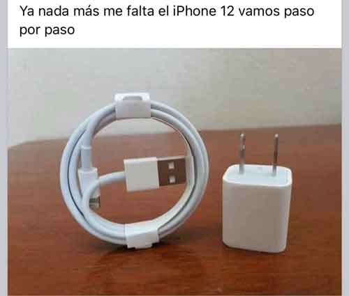 Se burlan en redes del cargador del iPhone 12 4 iPhone 12 3