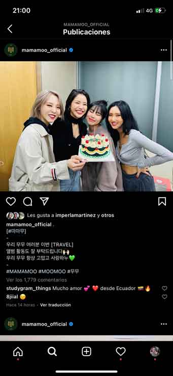 Mamamoo, con el primer lugar en iTunes 1 COREA