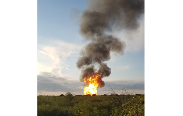 Explota gasoducto en China, Nuevo León 1