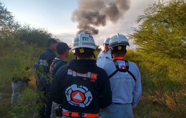 Explota gasoducto en China, Nuevo León 2 proteccion