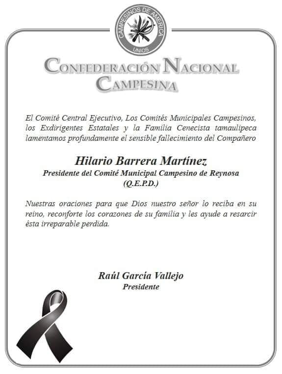 Fallece líder campesino de Reynosa en Texas 1 131988323 1311551469191344 3846461171746858380 n