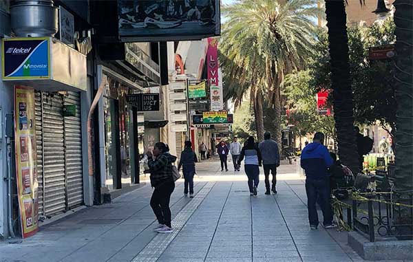 Negocios regios de la peatonal Morelos permanecieron cerrados 1 MORELOS