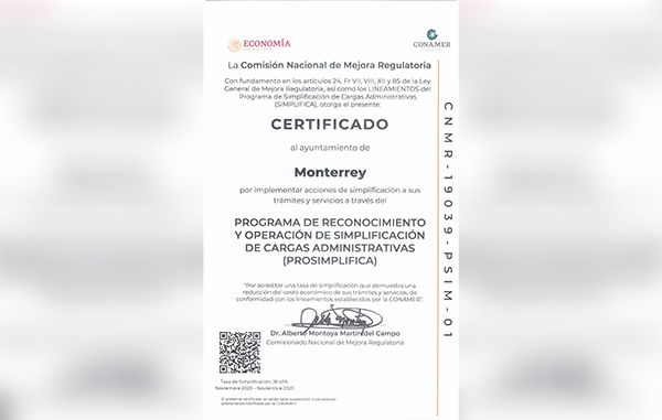 certificado