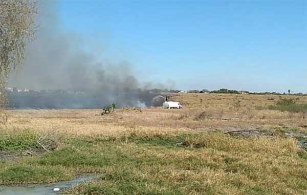 Apaga PCyB incendio de pastizales en Reynosa 1 INCENDIO 2