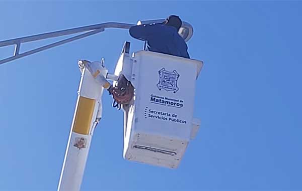 Continuarán modernizando alumbrado público, sin endeudar a Matamoros 1 MATAMOROS 2