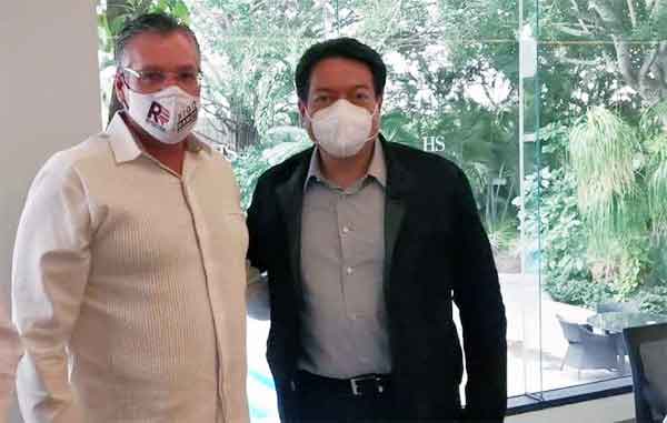 Rigo Ramos recibe a Mario Delgado, líder de Morena 1 RIGO RAMOS 2