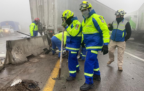 Carambola en la autopista Monterrey-Saltillo; hay tres lesionados 1 148485249 1355461218120137 5107557823072800631 n