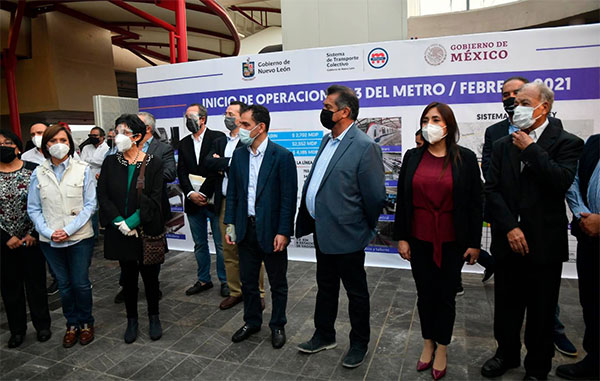 Arranca en Monterrey primer viaje de L3 del Metro 2 METRO 3