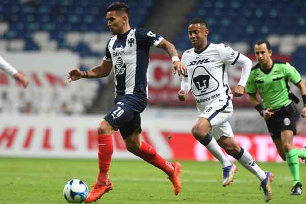 Monterrey vence a Pumas y es líder general 1 Rayados Pumas 5